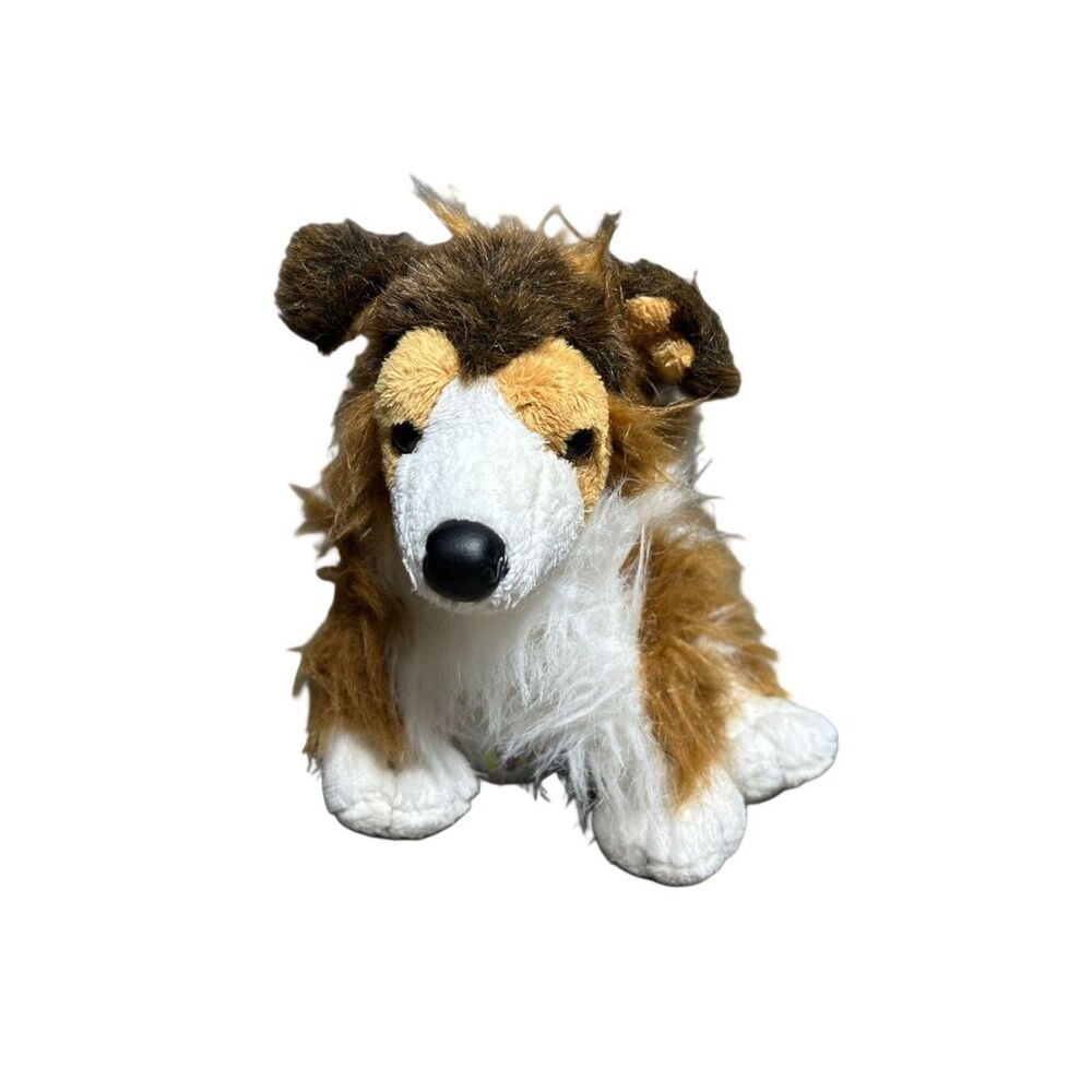 Ganz Webkinz Collie Dog Plush Toy‎ Stuffed Animal No Code HM149